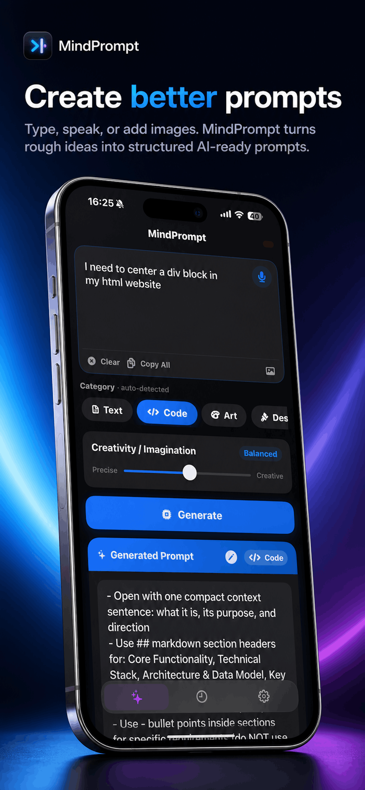 Mind Promp Screenshot